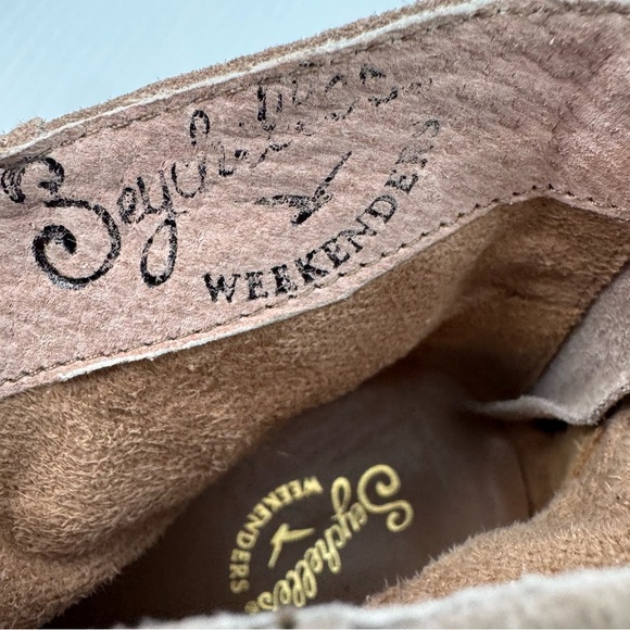 Seychelles Challenge 2 Sand Suede Leather Ankle Boots Women's Tan size 6.5 - Picture 12 of 13